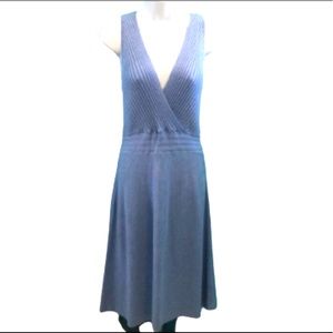 I•N•C INTERNATIONAL CONCEPTS BLUE KNIT DRESS • SLEEVELESS • sz L